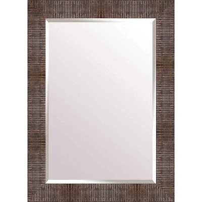 Brown Studio Rectangle Wall Mirror