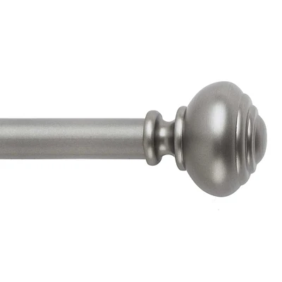 1" Pewter Knob Curtain Rod