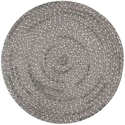 Boucle Round Ash Placemat