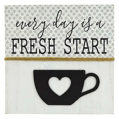 Everyday Is A Fresh Start Wall Art, 12"