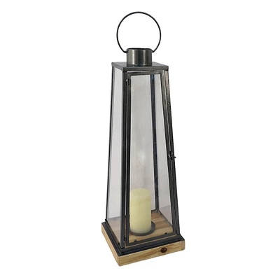 Metal & Wood Lantern