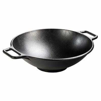 Cast Iron Wok with Dual Handles