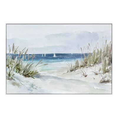 Framed Coastal Canvas Wall Art