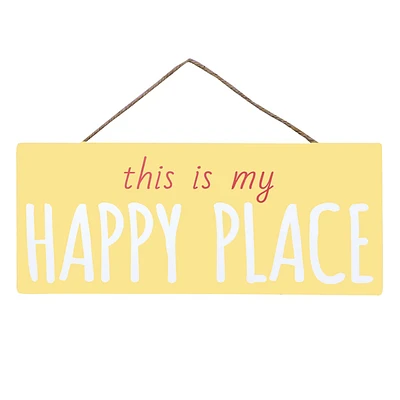 This Is My Happy Place Metal Outdoor Wall Decor, 12"