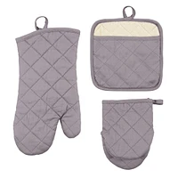 Grey Mini Oven Mitt Set