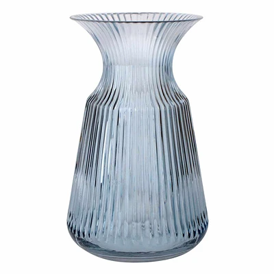 Ribbed Glass Vase