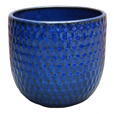 Corey Blue Ceramic Outdoor Planter