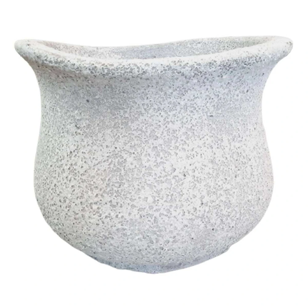 Wavy Rim Ceramic Outdoor Planter