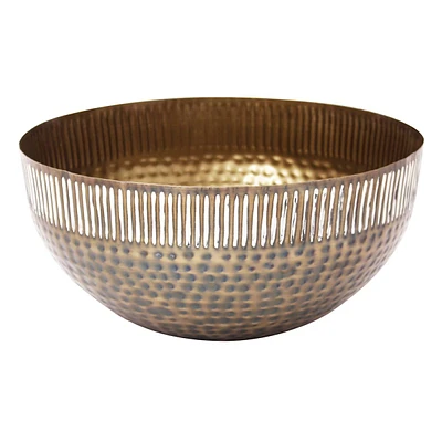 Tracey Boyd Brass Bowl Outdoor Planter, Large