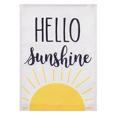 Hello Sunshine Garden Flag