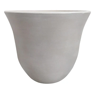 Lily Gray Bell-Shaped Outdoor Pot, Small