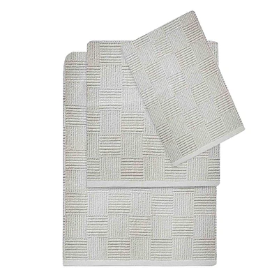 Basket Weave Cotton Bath Towel