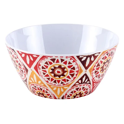 Warm Paisley Melamine Salad Bowl