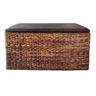 Jute Natural Brown Storage Trunk