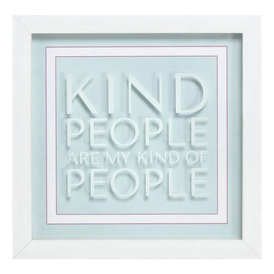 Kind People Framed Canvas Wall Art, 10"