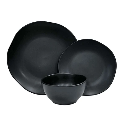 12-Piece Matte Stoneware Dinnerware Set