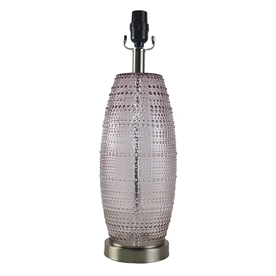 19In Ribbed Glass Table Lamp