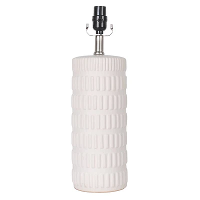 Tracey Boyd 18In White Matte Ceramic Accent Lamp