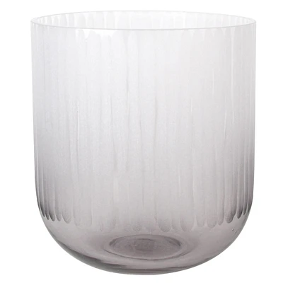 Clear Frosted Glass Vase