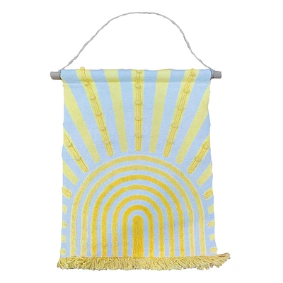 Yellow Sunrise Hanging Wall Tapestry, 12x16