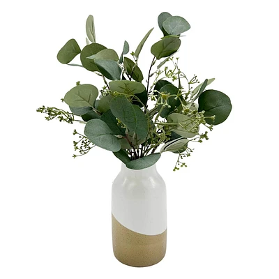 Eucalyptus Arrangement in Two-Toned Pot