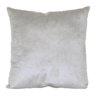 Grey Plush Throw Pillow, 22"