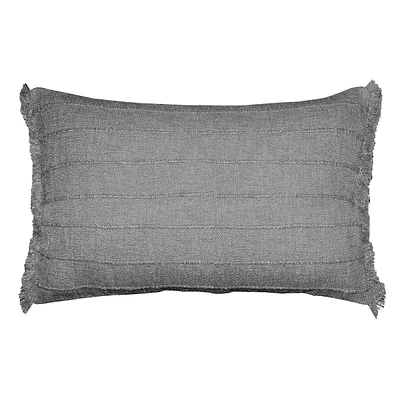 Woven Fringe Throw Pillow