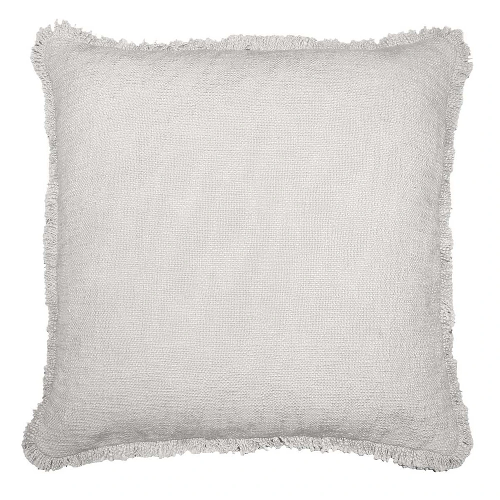 Basic Woven Fringe Throw Pillow