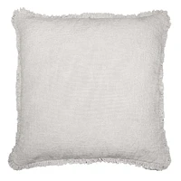 Basic Woven Fringe Throw Pillow