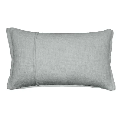 Woven Throw Pillow with Flange