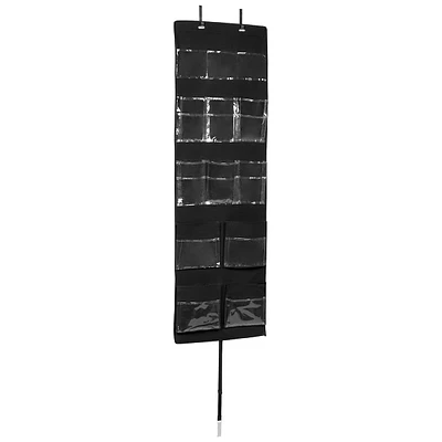 23-Pocket Over The Door Organizer, Black