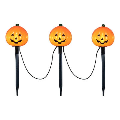 Jack-o'-Lantern Halloween Lawn Stakes, 14"