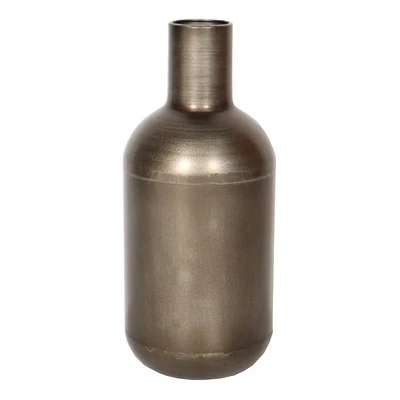 Metal Vase with Brass Finish