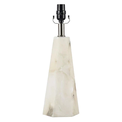 Tapered Alabaster Accent Lamp, 17"