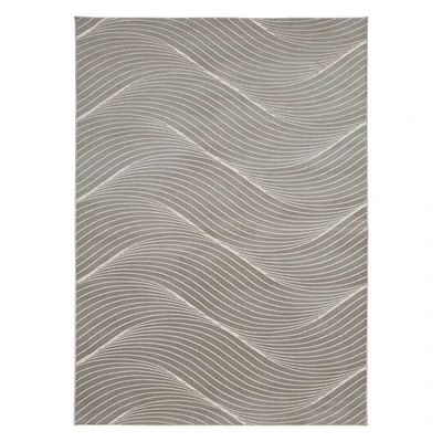 B758) Channing Beige Swirled Area Rug