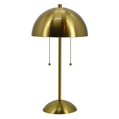 Tracey Boyd Gold Dome Table Lamp with Shade, 21"