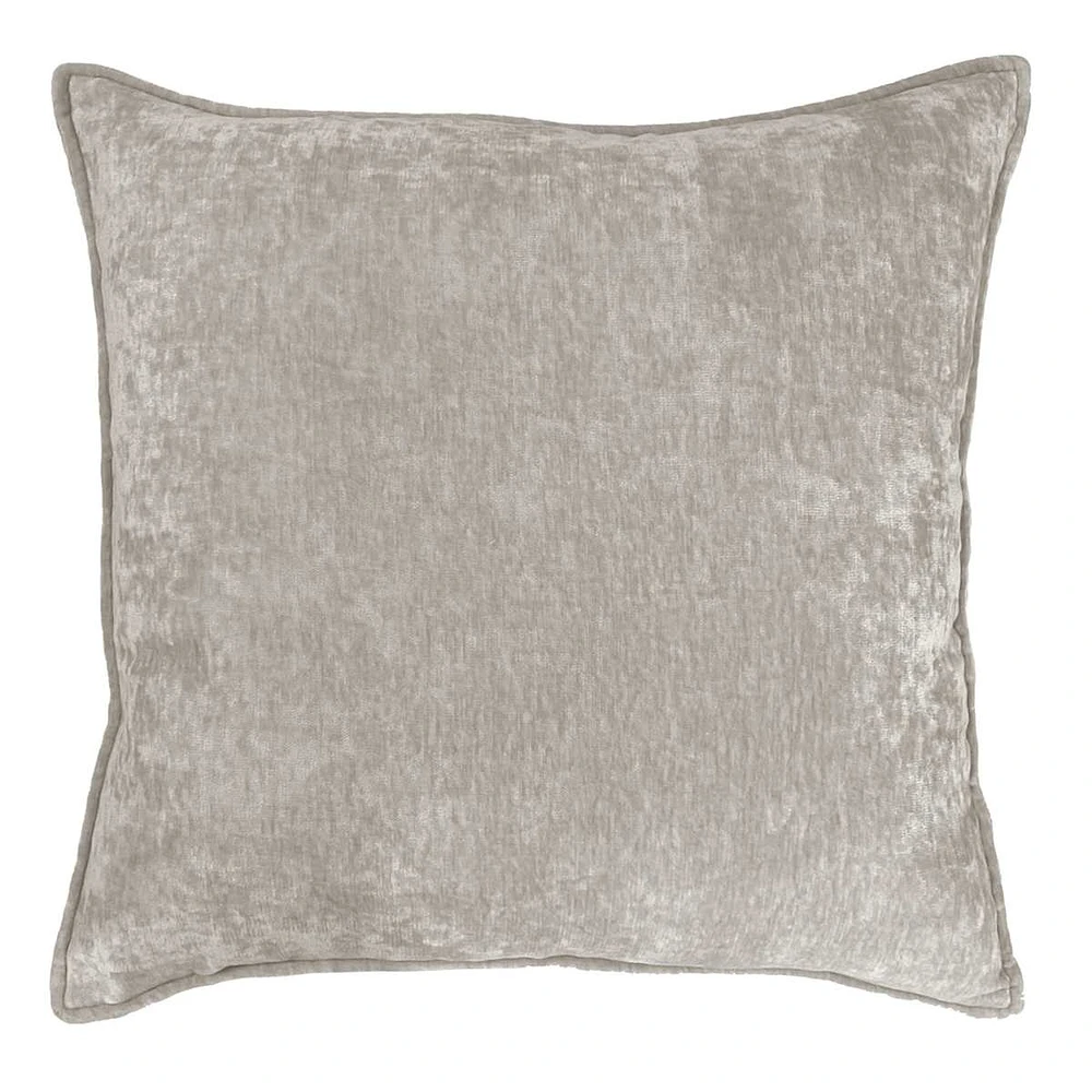 Tracey Boyd Grey Mini Flange Throw Pillow, 18"