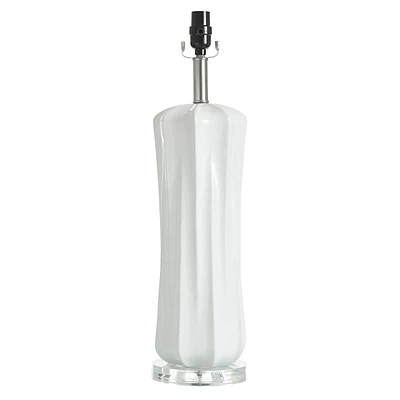 White Acrylic Accent Lamp Base, 24"