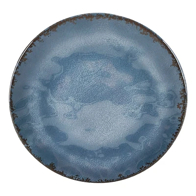 Dusty Blue Melamine Dinner Plate, 11"