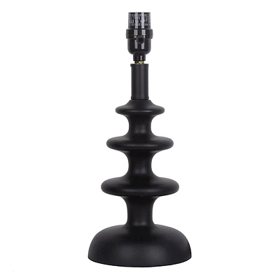 14 Inch Black Spindle Accent Lamp