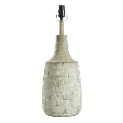 Tan & White Distressed Table Lamp, 22"