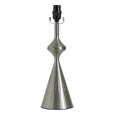 Silver Spindle Lamp, 17"