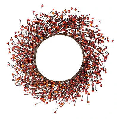 Orange Berries Wreath, 20"