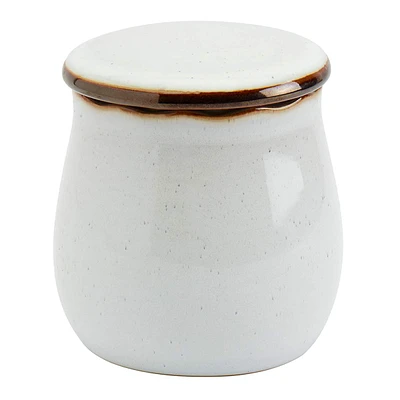 Geneva White Ceramic Sugar Bowl