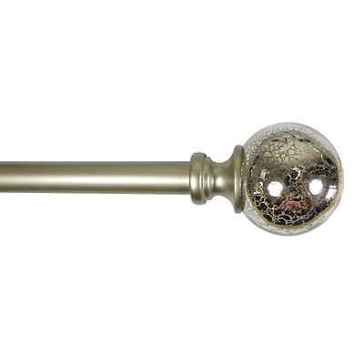 Laurel 3/4" Mercury Glass Ball Curtain Rod