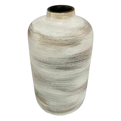 Crosby St. White & Terracotta Ceramic Vase