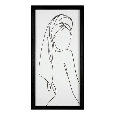 Female Bath Wall Art, 10x20