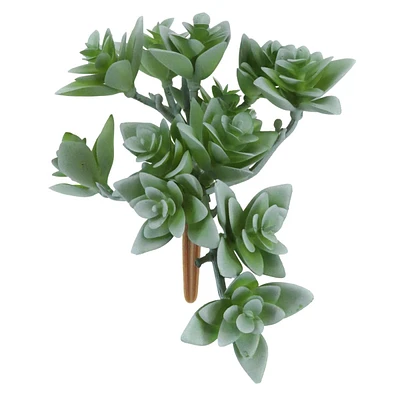 Mini Green Succulent Stem, 7"