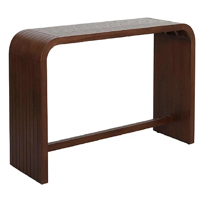 Crosby St. Cora Curved Wood Console Table