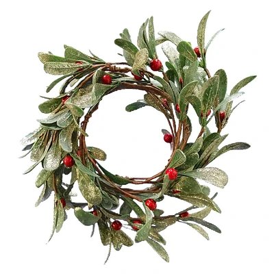 Red Berry & Leaf Coiled Garland, 5'